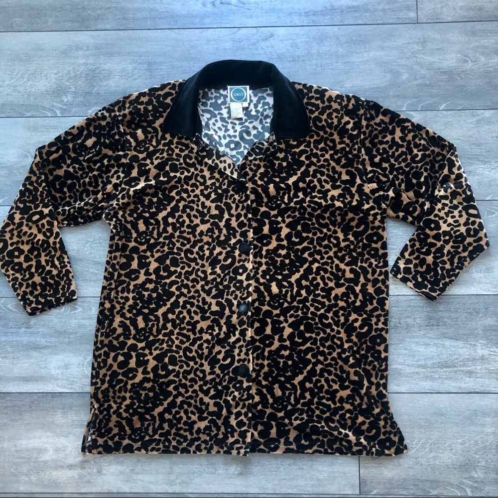 VINTAGE quality leopard blazer